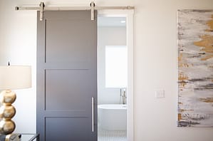 a sliding door